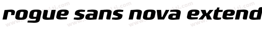 rogue sans nova extended bold ital字体转换
